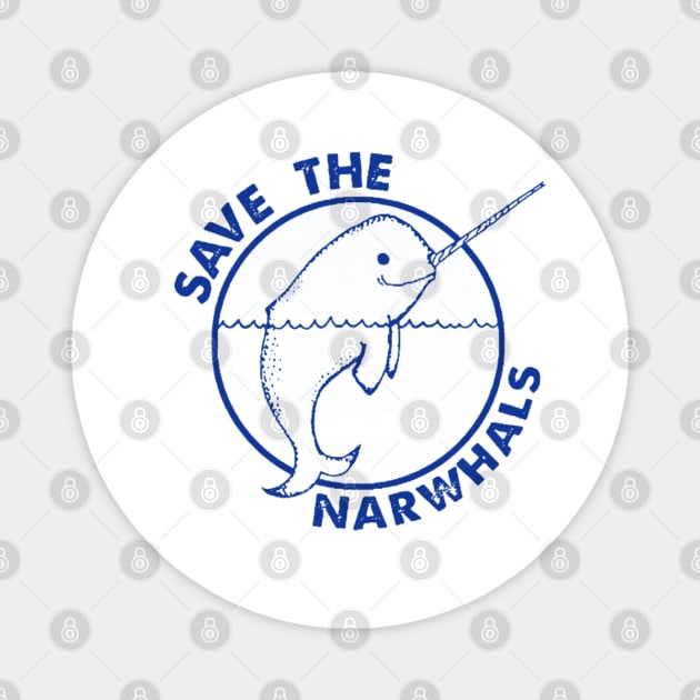 save the narwhals Magnet by BerrymanShop